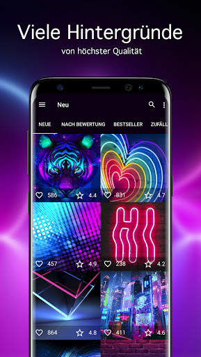 Neon Hintergrundbilder 4K screenshot 1