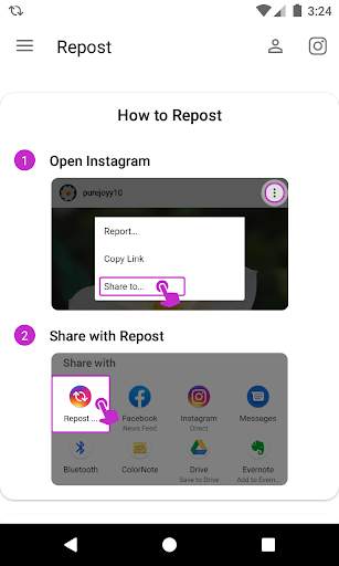 Repost Photo & Video for Instagram screenshot 1