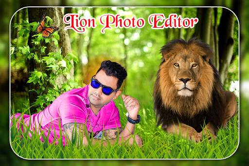 Lion Photo Editor Frame screenshot 2
