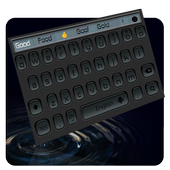 Black Round Keyboard icon