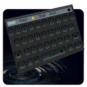 Black Round Keyboard logo