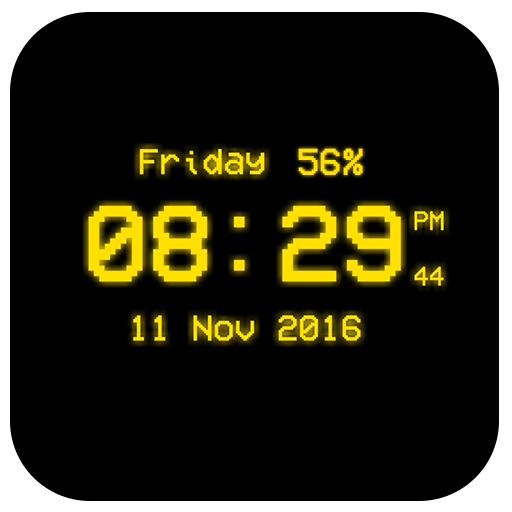 Pixel Digital Clock Live Wp icon