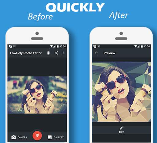 Photo Polygon Art Editor 1 تصوير الشاشة