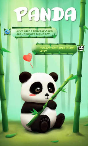 GO SMS PRO PANDA THEME screenshot 1