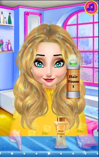 Hair salon girl princesses kingdoms choose styles screenshot 3