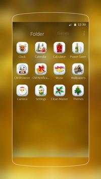 Gold Christmas Heart Theme screenshot 5