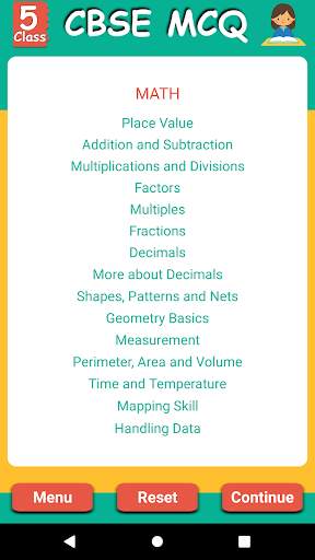 CBSE Class 5 MCQ скриншот 4