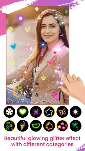 Glitter Art: Glitter Light Photo Effect screenshot 3