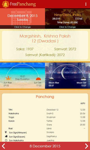 Free Panchang screenshot 2