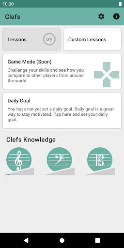 Clefs: Music Reading Trainer screenshot 1