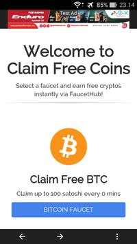 Claim Free Coins faucethub screenshot 1