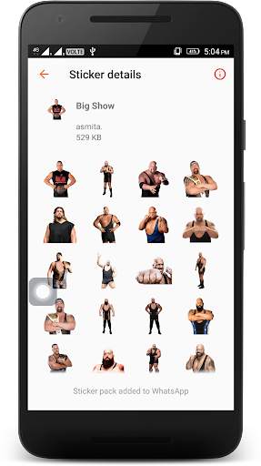 WWE WAStickers स्क्रीनशॉट 2
