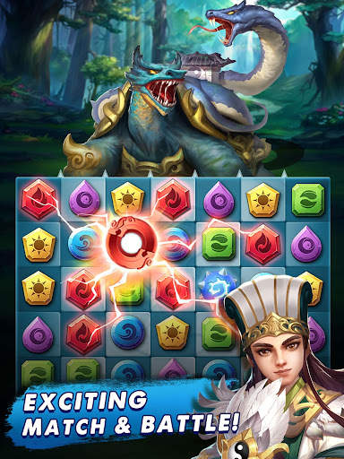 Three Kingdoms & Puzzles: Matc 6 تصوير الشاشة