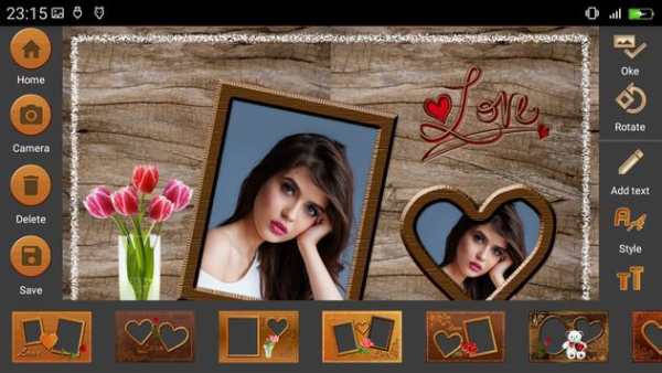 Bingakai Foto Kayu  - Romantic Love Frame screenshot 2