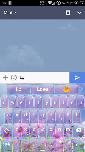 Keyboard Theme G Spring Flower screenshot 3