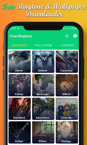 Free Ringtone Sound & HD Wallpapers screenshot 2
