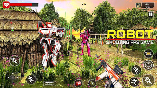 Fps Robot Shooting Game Counter War Terrorist Game screenshot 2
