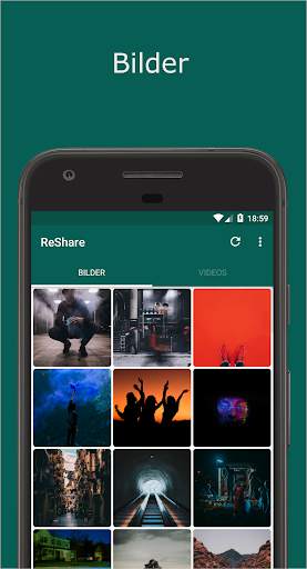 ReShare: Status für WhatsApp teilen oder speichern screenshot 1