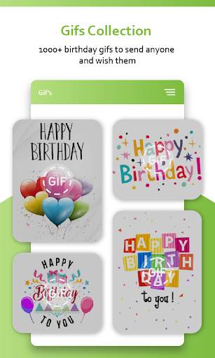 Happy Birthday GIF: Happy Birthday Cards App screenshot 2