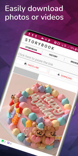 Download photo and video for Instagram - StoryBook скриншот 1