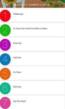 Guide for Plant Vs Zombies 2 screenshot 1