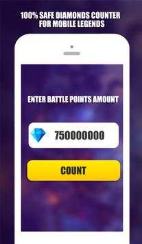 Free Diamonds Counter for Mobile Legends screenshot 5