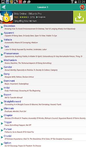 IELTS Vocabulary Quick Study screenshot 2