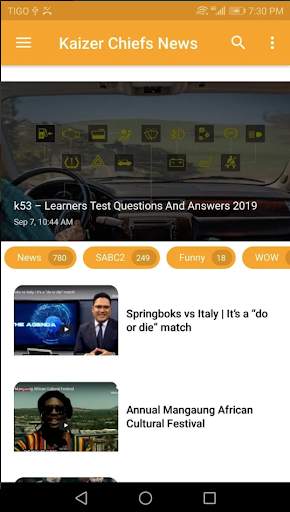 Kaizer Chiefs News 1 تصوير الشاشة