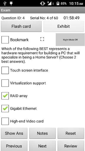 A  Core 1 Exam Simulator screenshot 2