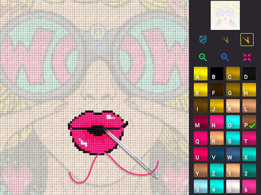 Cross Stitch: Color by Number 10 تصوير الشاشة