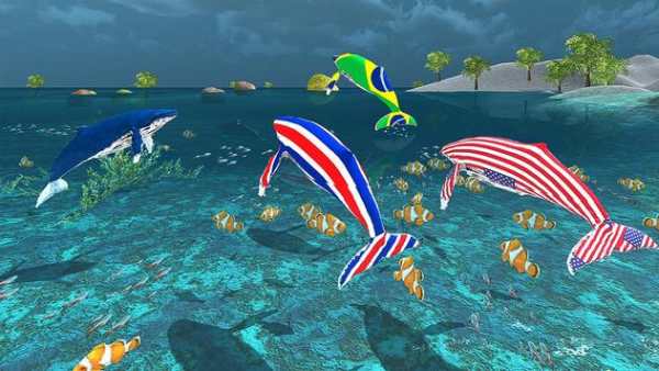 Angry Blue Ocean Whales Vs Hungry Shark Sim 2017 screenshot 3