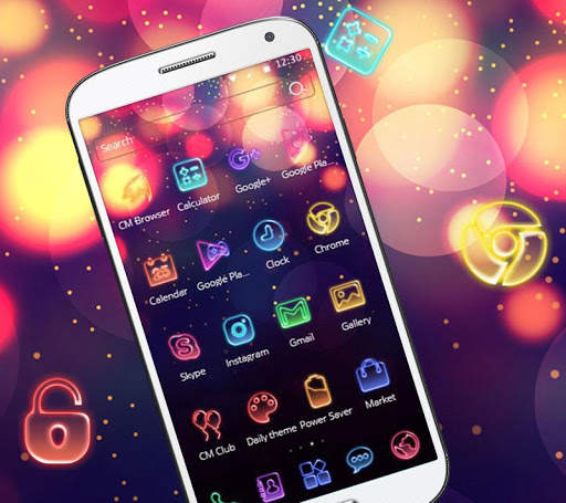 Neon Light Launcher screenshot 3