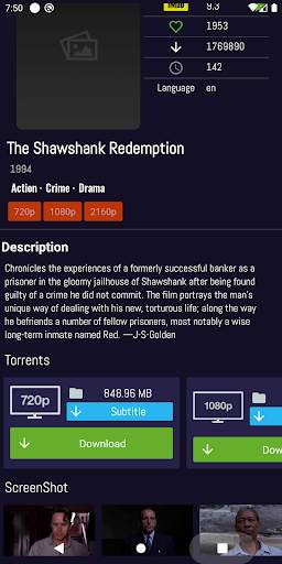 Movilix - YTS Movie Downloader screenshot 5