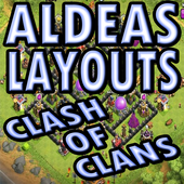 Aldeas Layouts Clash of Clans आइकन