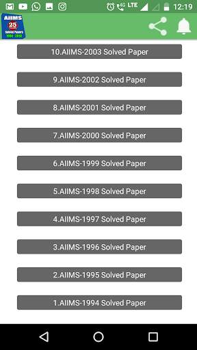 26 Years AIIMS Solved Papers 1994-2019 скриншот 4