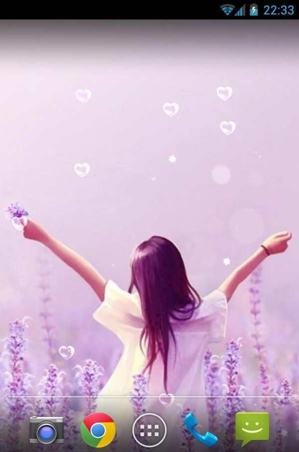 Lavender Live Wallpaper screenshot 1