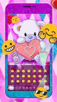Kawaii  Bear Keyboard Theme screenshot 3