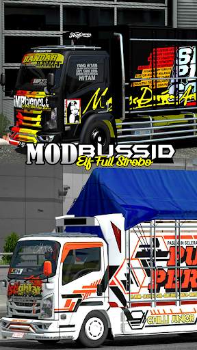 Mod Bussid ELF Full Strobo screenshot 1