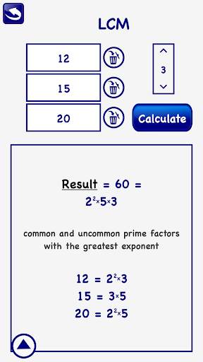 LCM GCD Calculator Prime Factor Math Numbers Lite screenshot 3