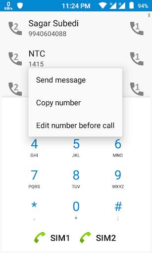 Dual Sim Dialer and Widget screenshot 3