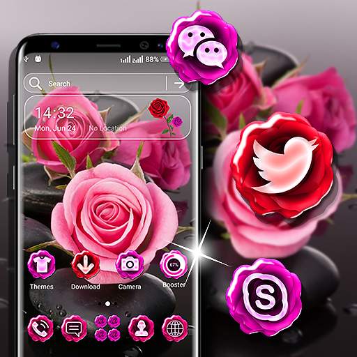 Rose Launcher Theme 1.4