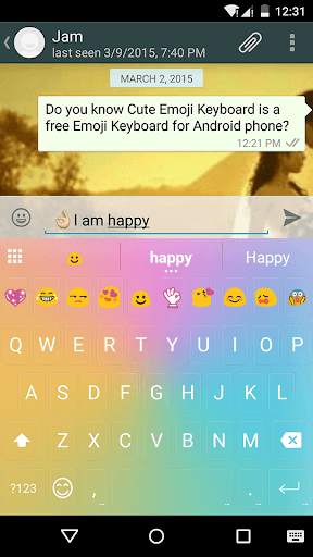 Color Glass Emoji Keyboard screenshot 5