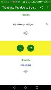 Translate Tagalog to Spanish screenshot 1