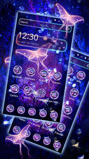 Butterfly Crystal Garden 2D Theme screenshot 1