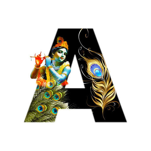 Krishna Janmashtami Alphabet Letter/Name Wallpaper 7 تصوير الشاشة