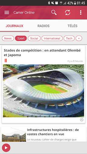 Camer Online - News, Radios and TV screenshot 1