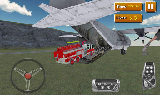 Firefighter Car Transporter 3D स्क्रीनशॉट 1