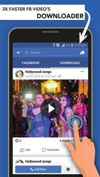 Faster HD Videos Free Downloader for Facebook screenshot 1