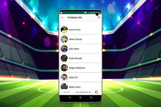 Cricket Players screenshot 2