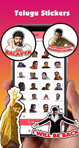 Telugu  Funny Stickers for Wha screenshot 3